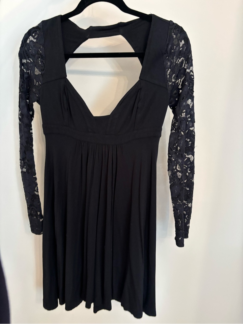 Anthropologie Black Long Sleeve Dress